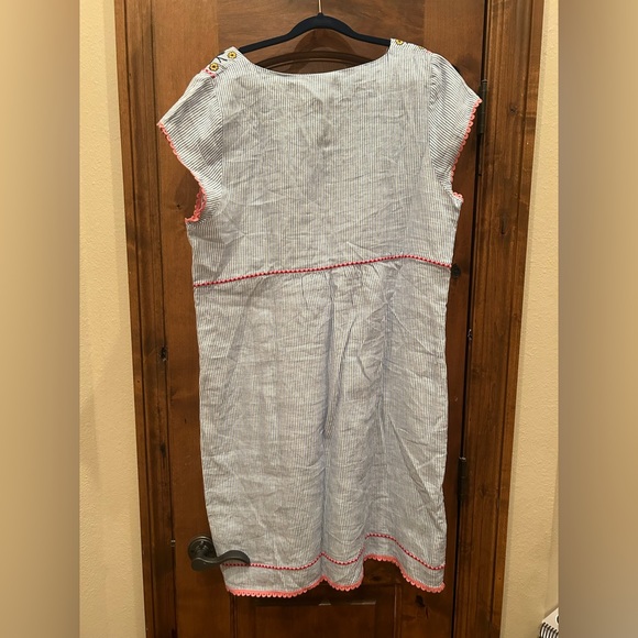 NWT Boden Bea Linen Embroidered Dress ￼ - Picture 2 of 4